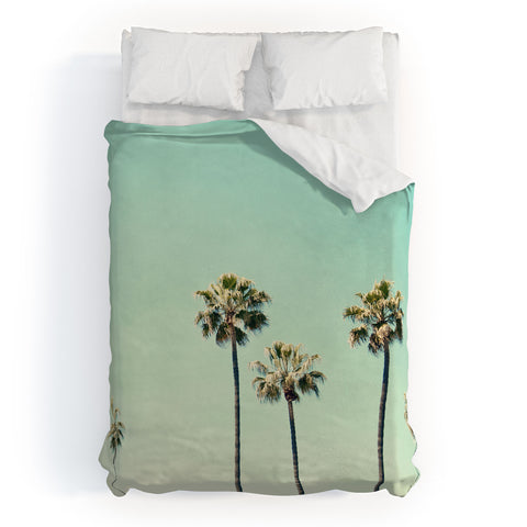 Bree Madden Palm Tree Ombre Duvet Cover