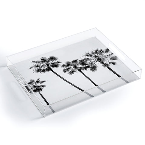 Bree Madden Palm Trees BW Acrylic Tray