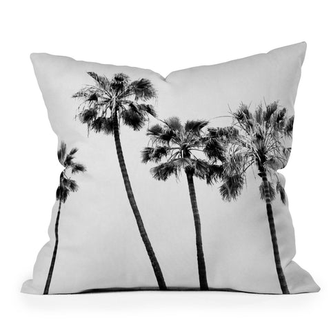 Bree Madden Palm Trees BW Throw Pillow