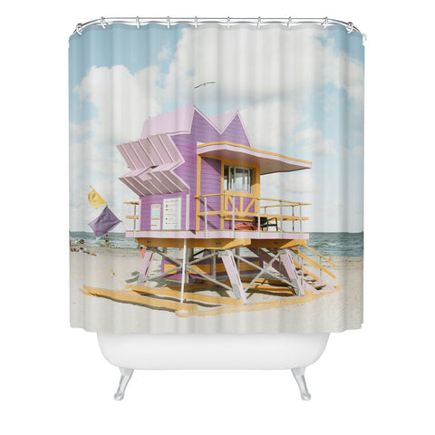 Bree Madden Pastel Miami Shower Curtain