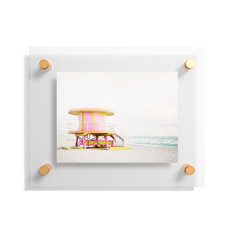 Bree Madden Pink Miami Floating Acrylic Print
