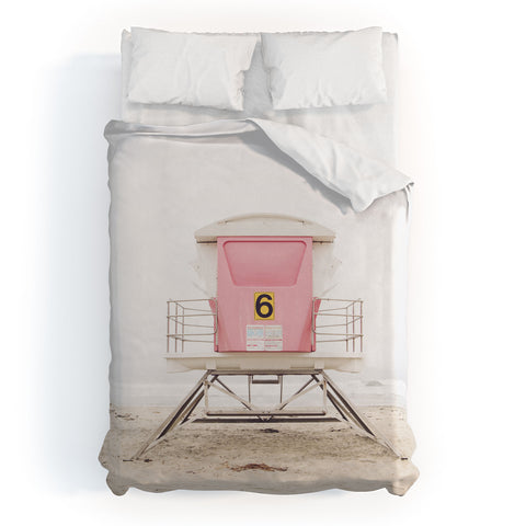 Bree Madden Pink Tower 6 Duvet Cover