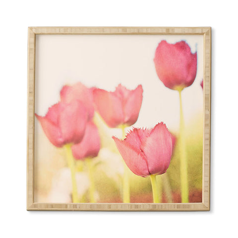 Bree Madden Pink Tulips Framed Wall Art