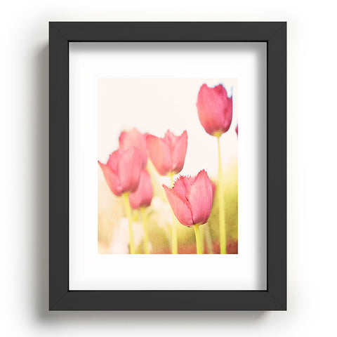 Bree Madden Pink Tulips Recessed Framing Rectangle