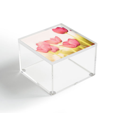 Bree Madden Pink Tulips Acrylic Box