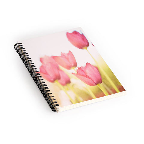 Bree Madden Pink Tulips Spiral Notebook