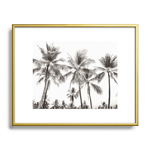 Bree Madden Retro Palms Metal Framed Art Print