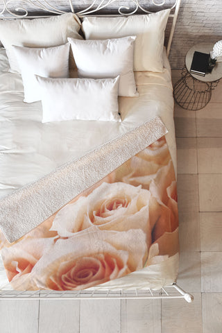 Bree Madden Rose Petals Fleece Throw Blanket