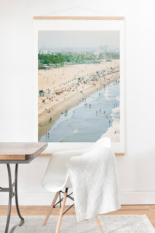 Bree Madden Santa Monica Beach Art Print And Hanger