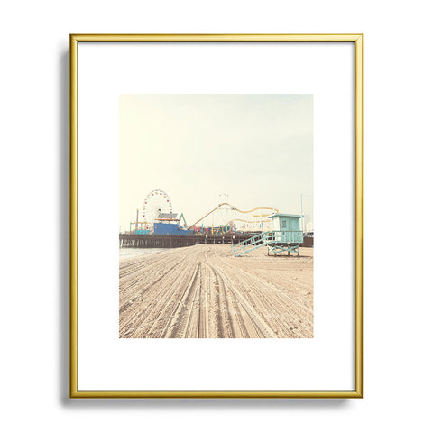 Bree Madden Santa Monica Pier Metal Framed Art Print
