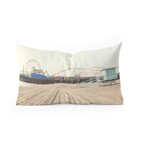 Bree Madden Santa Monica Pier Oblong Throw Pillow
