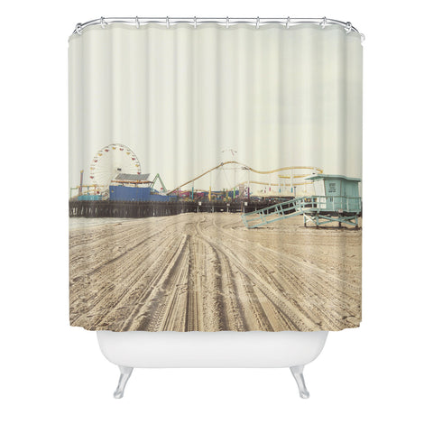 Bree Madden Santa Monica Pier Shower Curtain