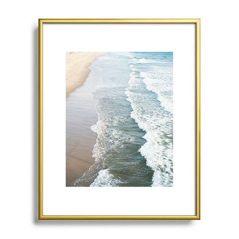 Bree Madden Shore Waves Metal Framed Art Print