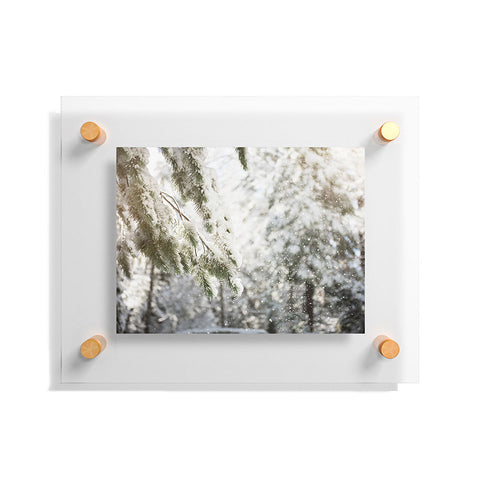 Bree Madden Snow Falling Floating Acrylic Print