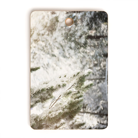 Bree Madden Snow Falling Cutting Board Rectangle