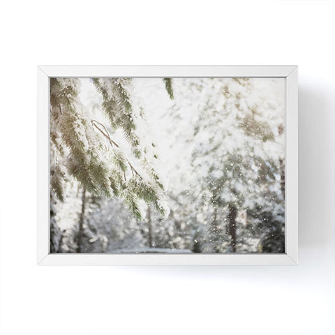 Bree Madden Snow Falling Framed Mini Art Print