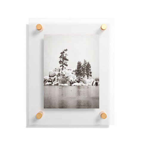 Bree Madden Snowy Lake Floating Acrylic Print