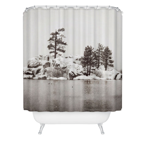 Bree Madden Snowy Lake Shower Curtain