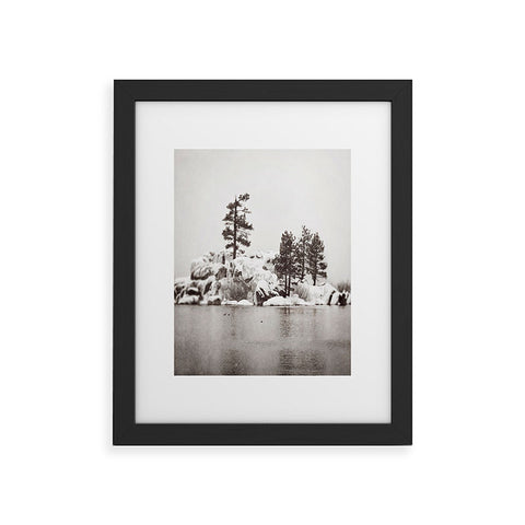 Bree Madden Snowy Lake Framed Art Print
