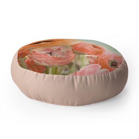Bree Madden Spring Ranunculus Floor Pillow Round
