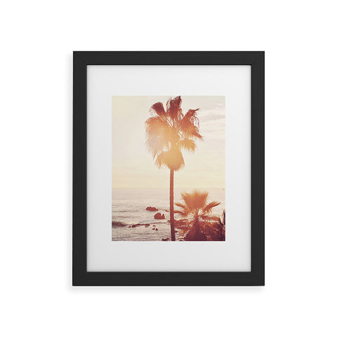 Bree Madden Sunray Palms Framed Art Print