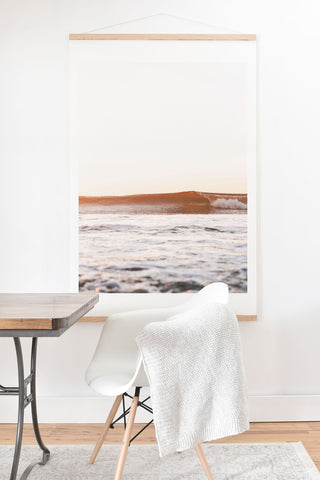 Bree Madden Sunset Surf Art Print And Hanger