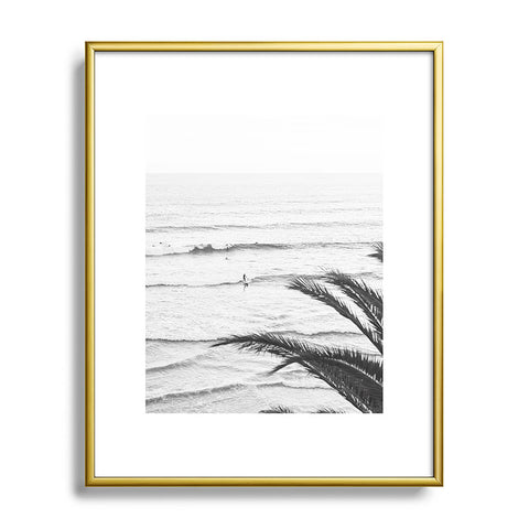 Bree Madden Surf Palms Metal Framed Art Print
