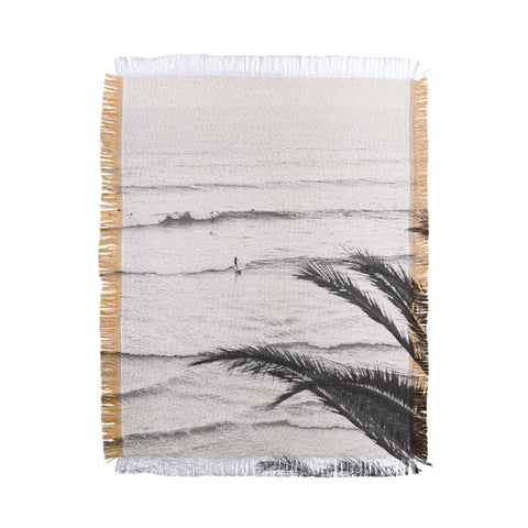 Bree Madden Surf Palms Throw Blanket