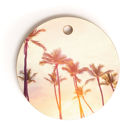 Bree Madden Topical Sunset Cutting Board Round