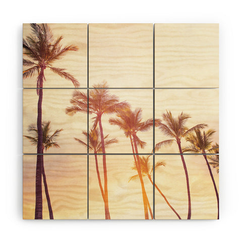 Bree Madden Topical Sunset Wood Wall Mural
