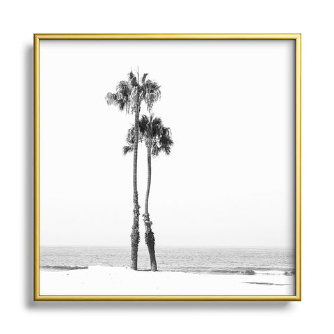 Bree Madden Two Palms Metal Square Framed Art Print
