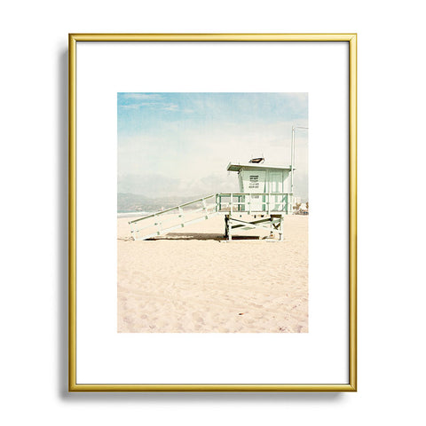 Bree Madden Venice Beach Tower Metal Framed Art Print