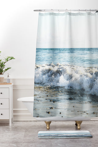 Bree Madden Wave Crush Shower Curtain And Mat