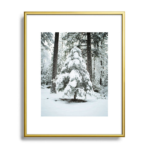 Bree Madden Winter Snow Metal Framed Art Print