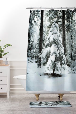 Bree Madden Winter Snow Shower Curtain And Mat