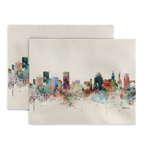 Brian Buckley baltimore maryland skyline Placemat