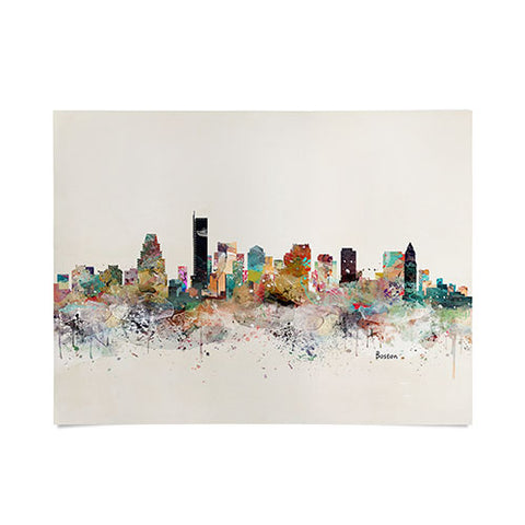 Brian Buckley boston city skyline Poster
