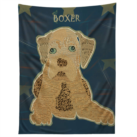 Brian Buckley Boxer Puppy Tapestry