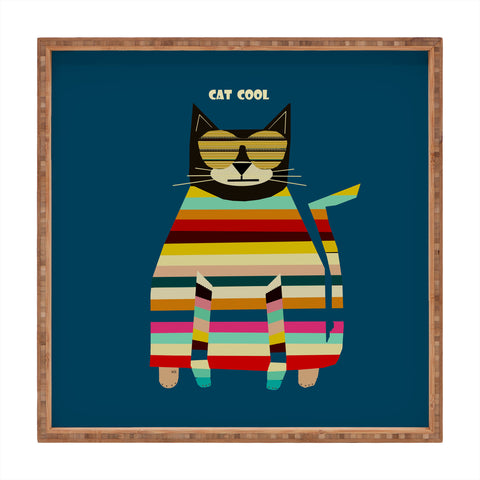 Brian Buckley Cat Cool Square Tray