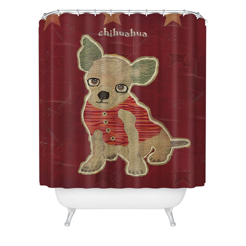 Brian Buckley Chihuahua Puppy Shower Curtain