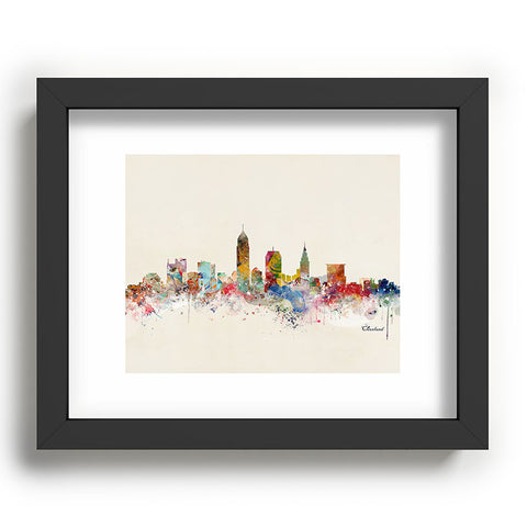 Brian Buckley cleveland ohio skyline Recessed Framing Rectangle