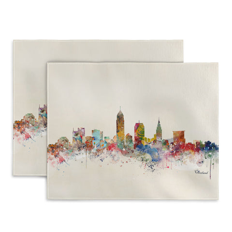 Brian Buckley cleveland ohio skyline Placemat
