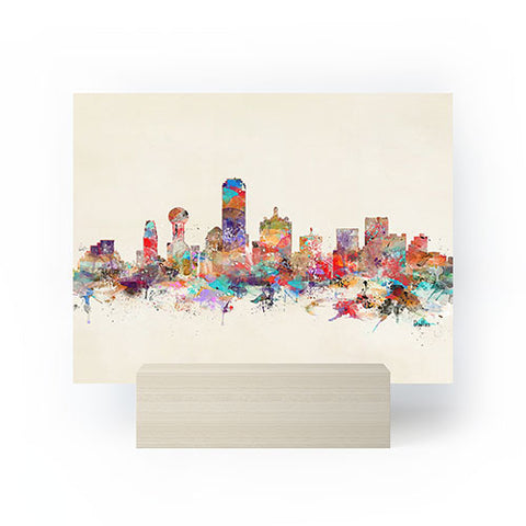 Brian Buckley dallas texas skyline Mini Art Print