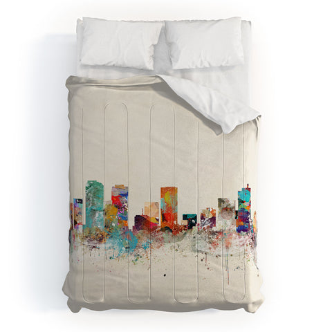 Brian Buckley denver colorado skyline Comforter