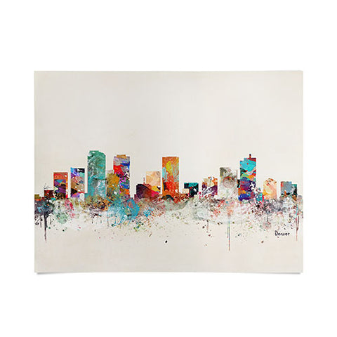 Brian Buckley denver colorado skyline Poster