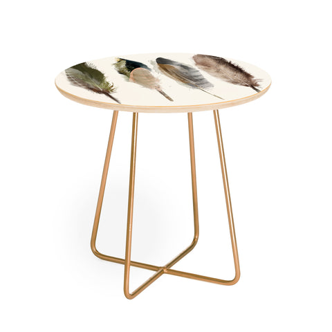Brian Buckley earth feathers Round Side Table