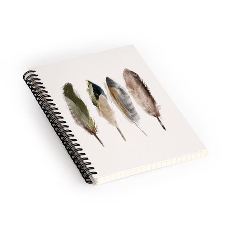 Brian Buckley earth feathers Spiral Notebook