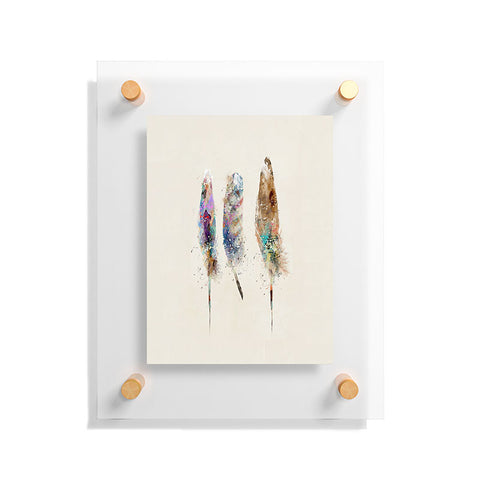 Brian Buckley free feathers Floating Acrylic Print