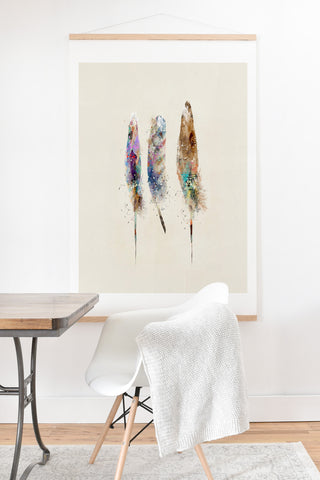 Brian Buckley free feathers Art Print And Hanger