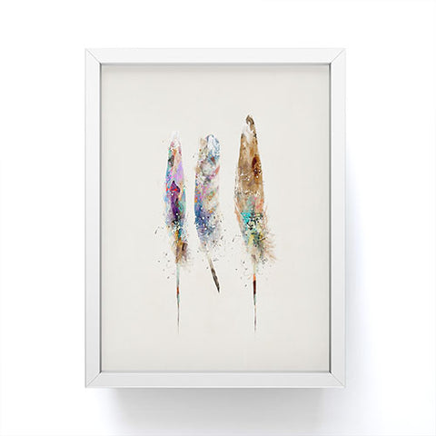 Brian Buckley free feathers Framed Mini Art Print